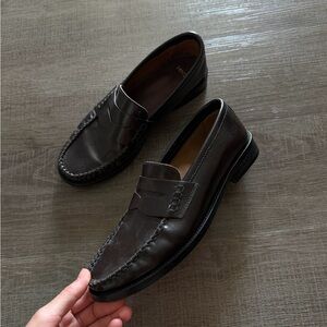 Mango Women’s GATHERED LEATHER MOCCASIN Loafers